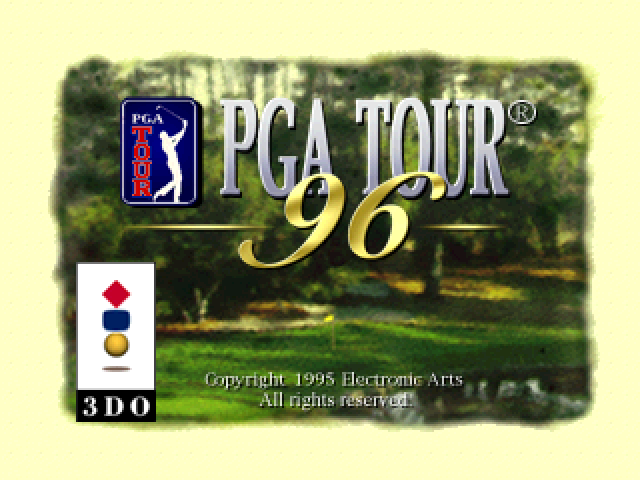 PGA Tour '96 Sur 3DO (Panasonic) - Long Box - Manuel Inclus - Jeu De Golf PAL