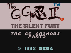 Jeu Sega Game Gear GG Shinobi II - The Silent Fury